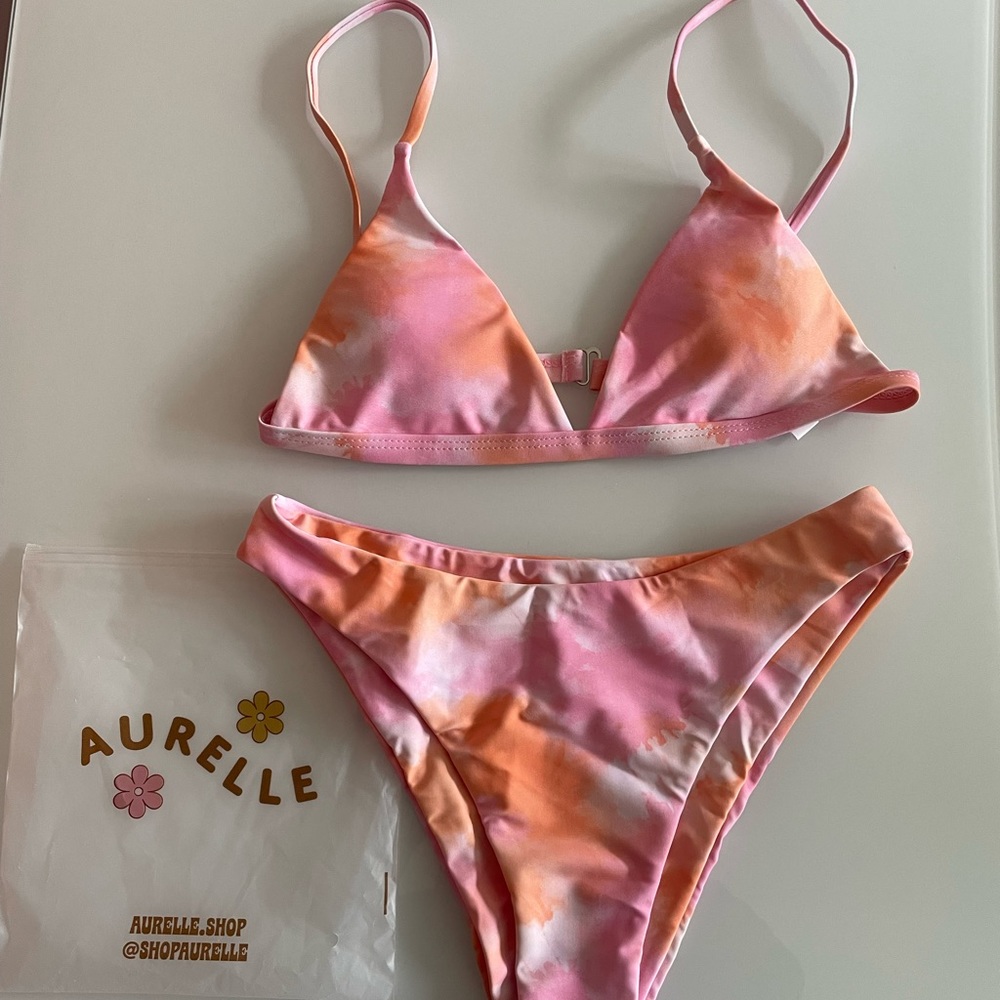 Aurelle tie-dye bikini